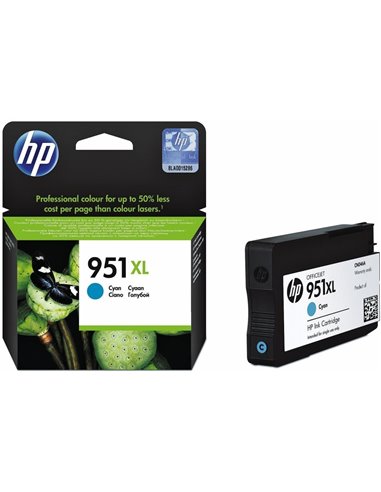 HP 951XL (CN046AE) Cyan Ink Cartridge, Officejet Pro 8100/8600 . 1500 pages