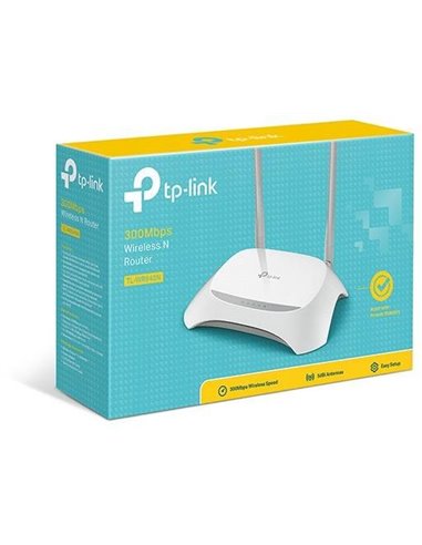 Wi-Fi роутер TP-LINK TL-WR840N / N300 / Wi-Fi4 / 1 WAN + 4 LAN / 2 fixed antennas