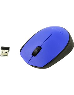 Logitech Wireless Mouse M171 Blue, Optical Mouse for Notebooks, Nano receiver, Blue, Retail 2