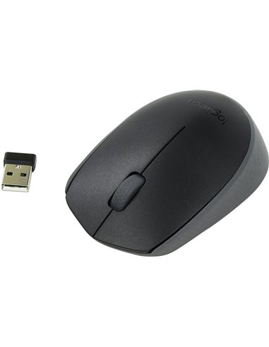 Logitech Wireless Mouse M171 Black, Optical Mouse for Notebooks, Nano receiver, Black, Retail