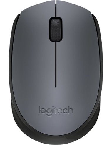 Logitech Wireless Mouse M170 Grey, Optical Mouse for Notebooks, Nano receiver, Grey, Retail