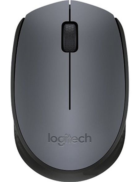 Logitech Wireless Mouse M170 Grey, Optical Mouse for Notebooks, Nano receiver, Grey, Retail