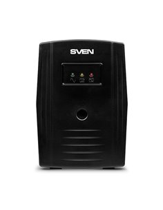 SVEN Pro 800, Line-interactive UPS with AVR, 800VA /480W, 2x Schuko outlets, 1x9AH, AVR: 165-275V, Cold start function, Black 2