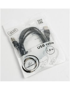 Cable USB2.0 - 1.8m - Cablexpert CCP-USB2-AMAM-6, 1.8 m, USB 2.0 A-plug to A-plug, Black 2