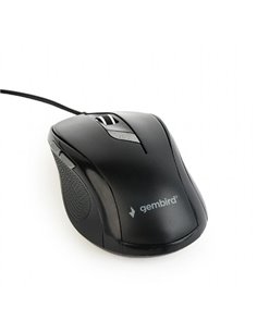 Gembird MUS-6B-01, Optical Mouse, 6-button, 1600dpi, USB, Black
