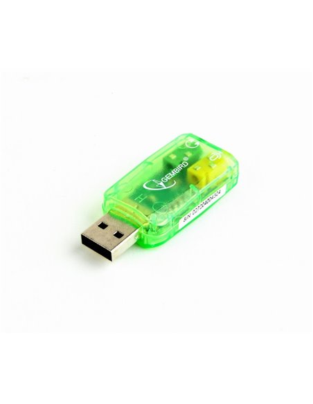 Gembird SC-USB-01 ”Virtus” USB Sound Card, connectors: USB A-type male, 3.5mm stereo headphone jack, 3.5mm microphone input ... Gembird SC-USB-01 ”Virtus” USB Sound Card, connectors: USB A-type male, 3.5mm stereo headphone jack, 3.5mm microphone input ...