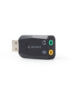 Gembird SC-USB2.0-01 ”Virtus Plus” USB Sound Card, connectors: USB A-type male, 3.5mm stereo headphone jack, 3.5mm micropho... 2