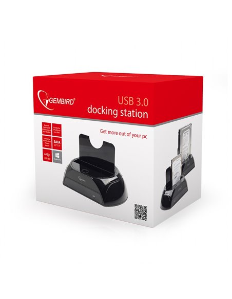 Gembird HD32-U3S-2, Docking Station for 2.5” & 3.5” SATA HDD, USB3.0 SuperSpeed interface, Black