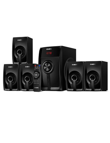 Boxe 5.1 SVEN HT-202 / 80W RMS / Bluetooth / FM-tune / USB Flash / SD card / Black