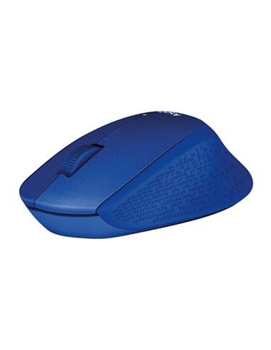 Logitech Wireless M330 Silent Plus, Optical Mouse for Notebooks, nano receiver, Blue