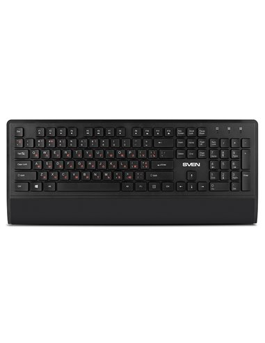 SVEN KB-C3800W, Wireless, Keyboard & Mouse & Mouse Pad, 2.4GHz, Multimedia Keyboard (104 keys, 12Fn-keys) + Mouse (5+1 keys (...