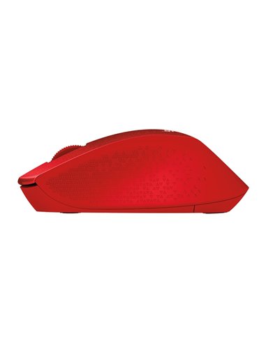 Logitech Wireless M330 Silent Plus, Optical Mouse for Notebooks, nano receiver, Red