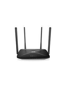 Wireless Router MERCUSYS AC12G / AC1200 Dual Band / Wi-Fi5 / Gigabit / 1WAN+3LAN / 4 external antennas
