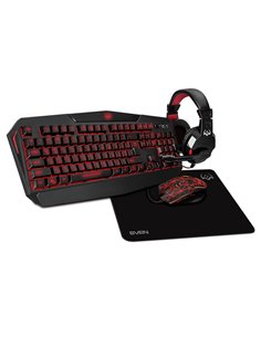 SVEN GS-4300 RGB Gaming Set, Keyboard+Mouse+MousePad+Headset, keys 104 keys, 12 Fn-keys, Backlight (RGB) mouse 7+1(1200-3200 ... 2