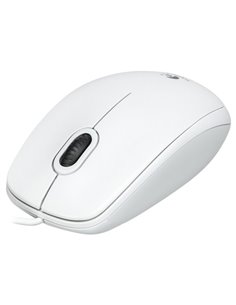 Logitech B100 Optical Mouse, White, USB, OEM 2