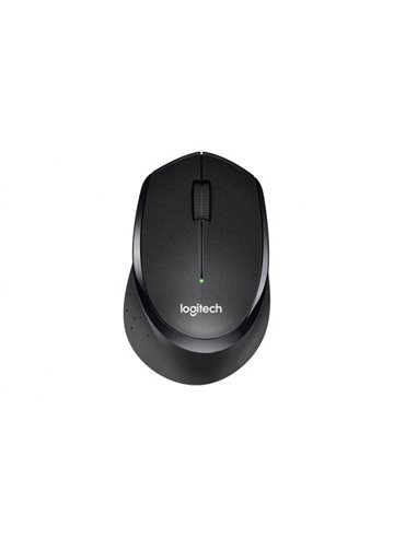 Logitech Wireless B330 Silent Plus, Optical Mouse for Notebooks, nano receiver, Black