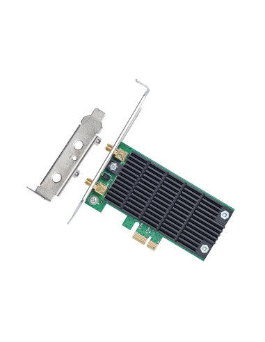 TP-LINK Archer T4E AC1200 Wireless Dual Band PCI Express Adapter, 867Mbps on 5GHz + 300Mpbs on 2.4GHz, 802.11a/b/g/n/ac, 2 D...