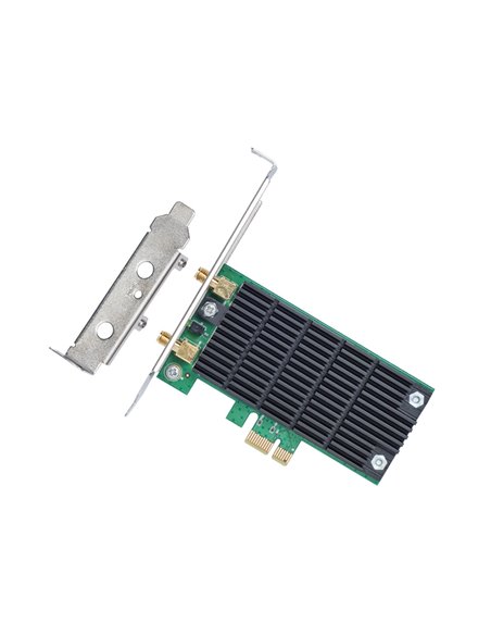 TP-LINK Archer T4E AC1200 Wireless Dual Band PCI Express Adapter, 867Mbps on 5GHz + 300Mpbs on 2.4GHz, 802.11a/b/g/n/ac, 2 D...
