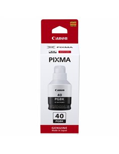 Ink Bottle Canon INK GI-40 BK (3385C001), Black, 170ml for Canon Pixma G6040/ G5040/ GM7040, 6000 p.
