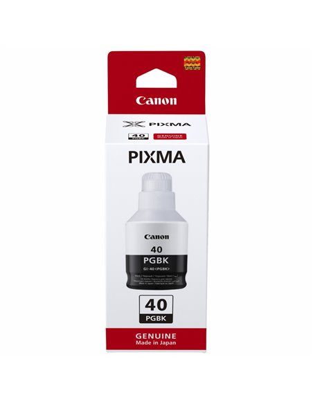 Ink Bottle Canon INK GI-40 BK (3385C001), Black, 170ml for Canon Pixma G6040/ G5040/ GM7040, 6000 p.