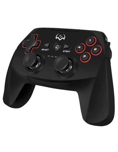 SVEN GC-2040 Wireless Gamepad, X-Input and Direct-Input modes support, 4 axes, D-Pad, 2 mini joysticks and 11 buttons, USB, B...