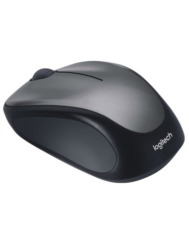 Logitech Wireless Mouse M235 Silver, Optical Mouse, Nano receiver, Silver/Black, Retail