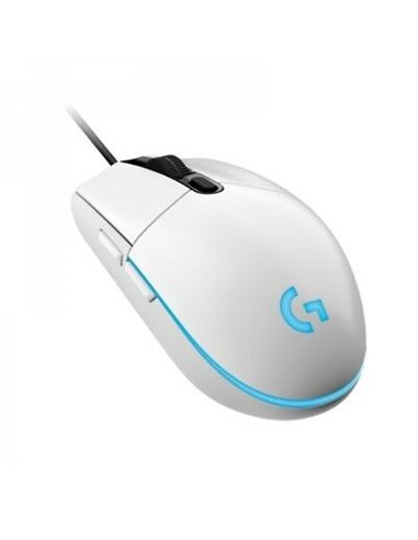 Logitech Gaming Mouse G102 LIGHTSYNC RGB lighting, 6 Programmable buttons, 200- 8000 dpi, Onboard memory, White