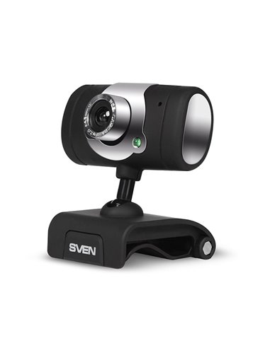 Camera SVEN IC-545, Microphone, 1.3Mpixel, 5G glass lens, hinge for easy camera rotation at any angle, UVC, USB2.0, Black