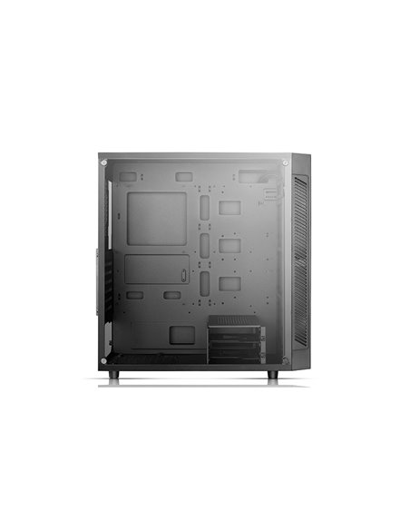 Carcasa DEEPCOOL MATREXX 55 V3 / w/oPSU / Side panel / RGB LED Strip / ATX / Black