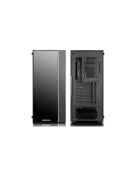 Carcasa DEEPCOOL MATREXX 55 V3 / w/oPSU / Side panel / RGB LED Strip / ATX / Black