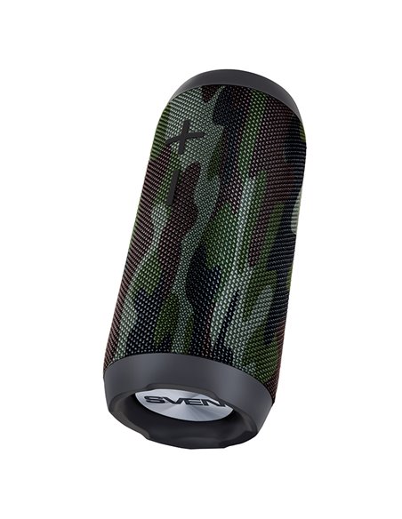 Колонка Портативная SVEN PS-210, Camouflage / 12W / Bluetooth / FM / USB / microSD / 1500mA*h