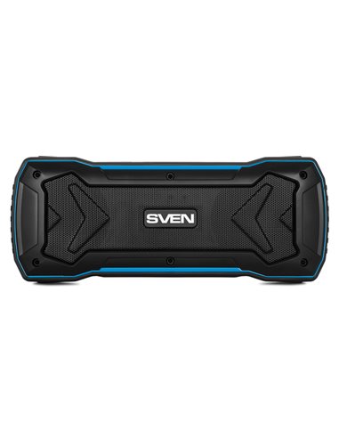 Колонка Портативная SVEN PS-220, Black-Blue / 10W / Bluetooth / FM / USB / microSD / 1200mA*h