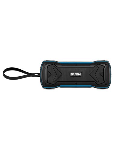 Колонка Портативная SVEN PS-220, Black-Blue / 10W / Bluetooth / FM / USB / microSD / 1200mA*h