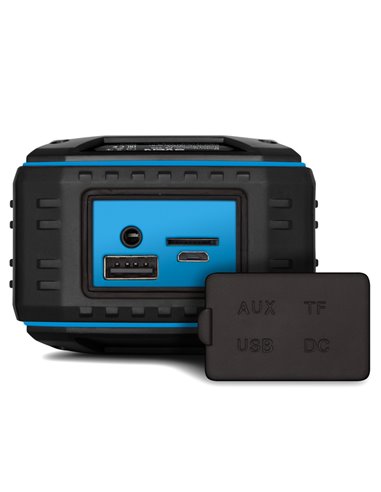 Boxa portabila SVEN PS-220, Black-Blue / 10W / Bluetooth / FM / USB / microSD / 1200mA*h