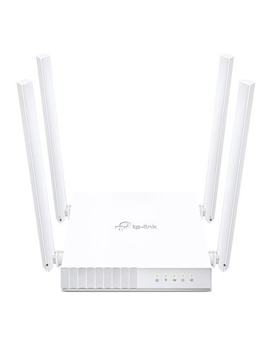 TP-LINK Archer C24 AC750 Dual Band Wireless Router, 433Mbps at 5GHz + 300Mbps at 2.4GHz, 802.11a/b/g/n/ac, 1 WAN + 4 LAN, Mu...