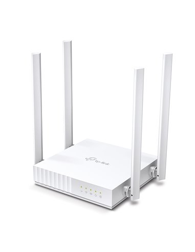 TP-LINK Archer C24 AC750 Dual Band Wireless Router, 433Mbps at 5GHz + 300Mbps at 2.4GHz, 802.11a/b/g/n/ac, 1 WAN + 4 LAN, Mu...