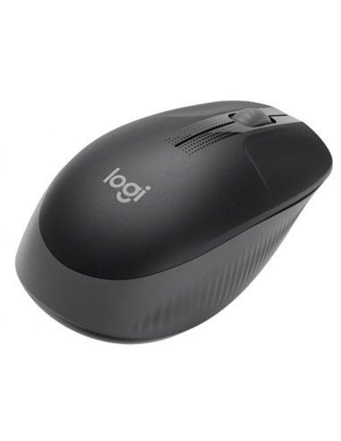 Logitech Wireless Mouse M190 Full-size - MID GREY - 2.4GHZ - EMEA - M190