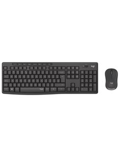 Logitech Wireless Combo MK295 Silent, Multimedia Keyboard & Mouse, Graphite, RUS, USB, Retail
