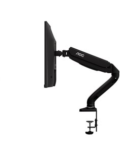 Arm for 1 monitors 13”-31.5” - AOC AS110D0 Black, Desk Clamp/Grommet, Aluminum structure, Gas spring, Height adjustment, Max...