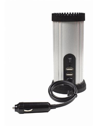 EnerGenie EG-PWC150-01, 12 V Car power inverter, 150 W, Input: 10-16 VDC (accumulator directly) - Output: 230 VAC +/- 10% at ...