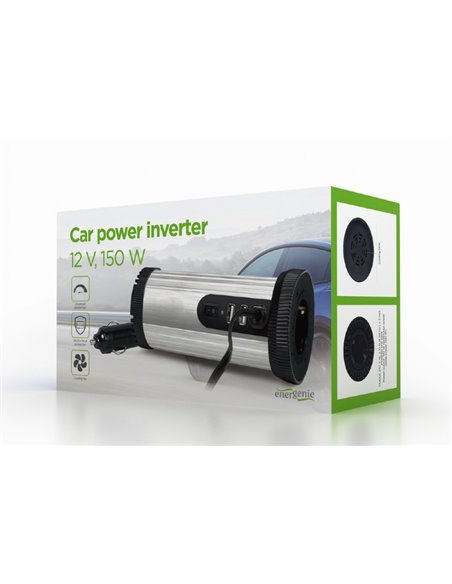 EnerGenie EG-PWC150-01, 12 V Car power inverter, 150 W, Input: 10-16 VDC (accumulator directly) - Output: 230 VAC +/- 10% at ... EnerGenie EG-PWC150-01, 12 V Car power inverter, 150 W, Input: 10-16 VDC (accumulator directly) - Output: 230 VAC +/- 10% at ...