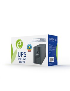 Gembird Power Cube UPS-PC-652A, 650VA / 390W, UPS with AVR, 2x C13 output, without power extension cable 2