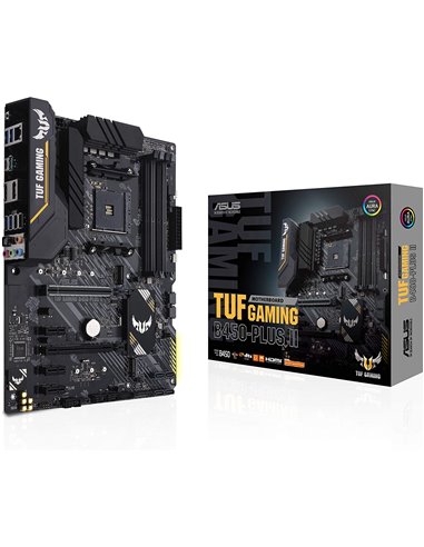 ASUS TUF GAMING B450-PLUS II, Socket AM4, AMD B450, Dual 4xDDR4-4400, APU AMD graphics, HDMI, DP, 2xPCIe X16, 6xSATA3, RAID, ...
