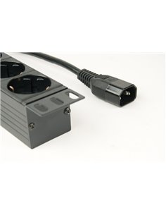 Gembird EG-PDU-014-C14, Power distribution unit (PDU), 8 Schuko sockets, 1U, 16A, C14 plug 3 m cable 2
