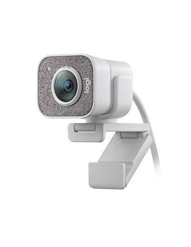 Logitech StreamCam - OFF WHITE - 5-ft cable USB 3.1 Gen 1 Type-C - Monitor Mount -Tripod Mount - USB - N/A - EMEA