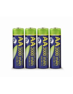 EnerGenie EG-BA-AA20R4-01 Ni-MH rechargeable AA batteries, 2000mAh, 4pcs blister pack