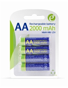 EnerGenie EG-BA-AA20R4-01 Ni-MH rechargeable AA batteries, 2000mAh, 4pcs blister pack 2