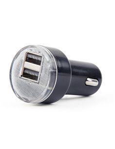 USB Car Charger - EnerGenie EG-U2C2A-CAR-02, 2-port USB car charger, 2.1 A, black 2
