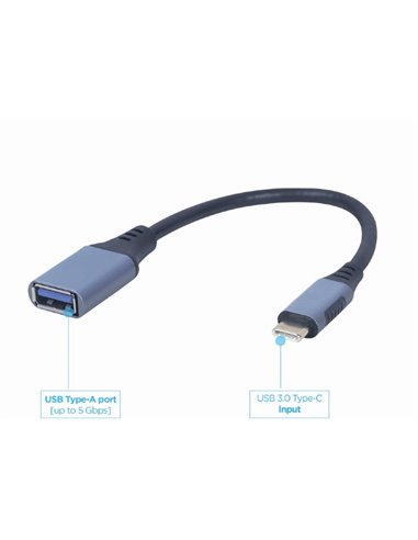 Адаптер Gembird A-USB3C-OTGAF-01/ USB 3.0 OTG Type-C (male) to Type-A (female)