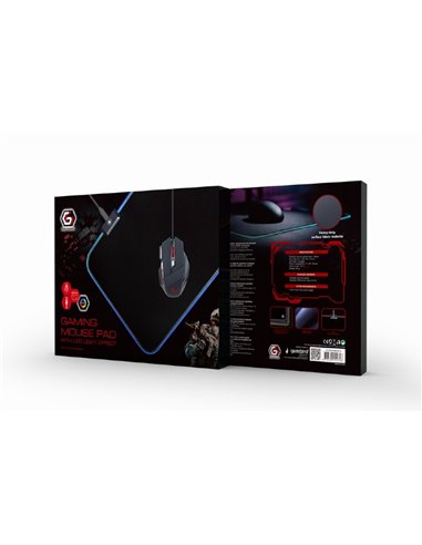 Gembird Mouse pad MP-GAMELED-M, Gaming mouse pad with LED light effect, M-size